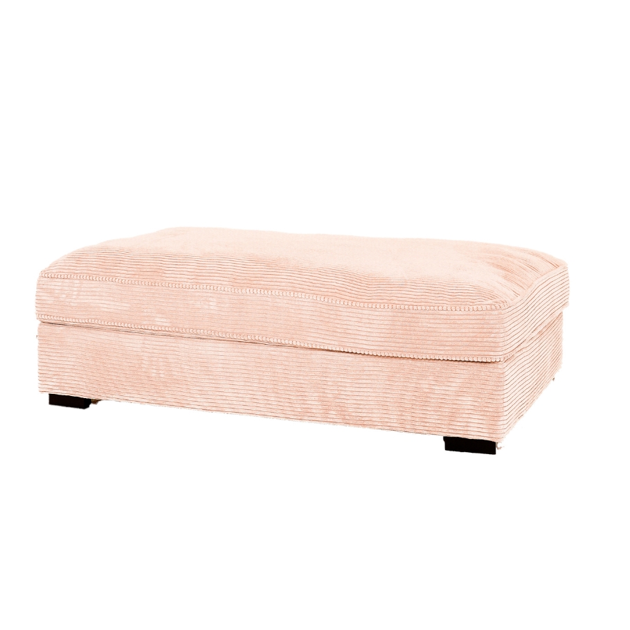 Nordic Design Chelsey puf - Flamingo fløjl | Møbelsalg.dk