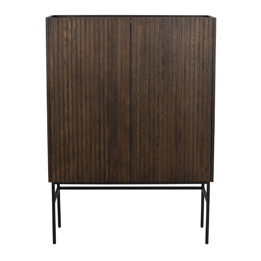 Rowico Home Halifax Brunlakeret Skab 100 cm x 140 cm x 40 cm | Møbelsalg.dk