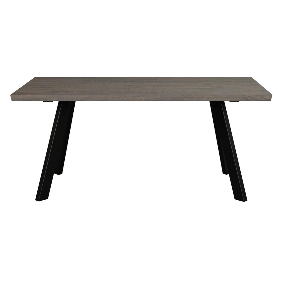Rowico Home Fred spisebord - 170 x 95 cm - Mørkebrunt m. sorte ben | Møbelsalg.dk