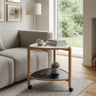 Thomsen Furniture - Visit rullebord | Bøg/ melamin