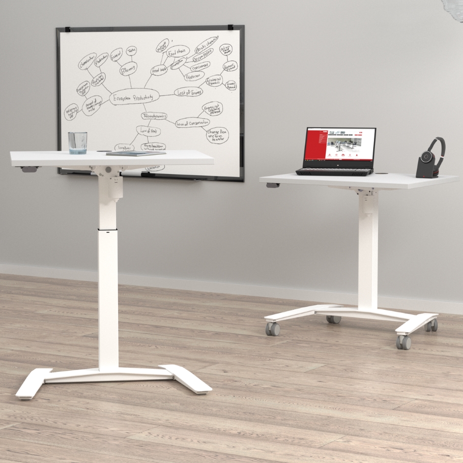 Norddesk SoloLift Hæve-/Sænkebord 80x60 Hvid 80 cm x 60 cm | Møbelsalg.dk