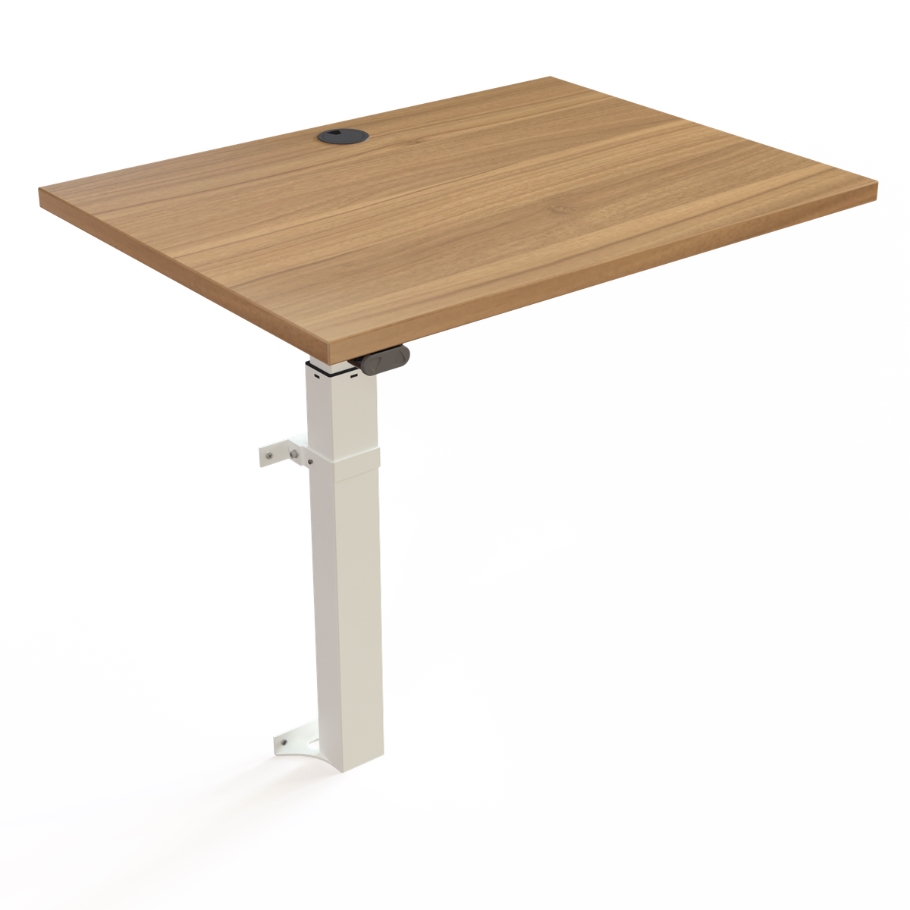 Norddesk WallLift 80x60 Valnød / Hvid 80 cm x 60 cm | Møbelsalg.dk