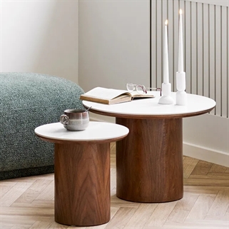 Fjordlys sofabordssæt | Keramisk bordplade