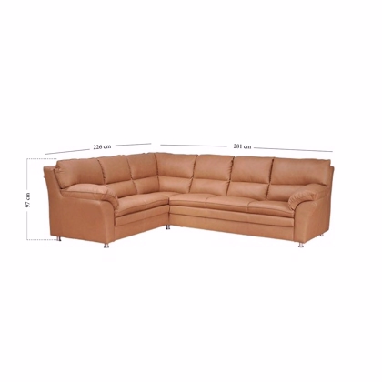 HJORT KNUDSEN Hjørnesofa Læder Beige Palma