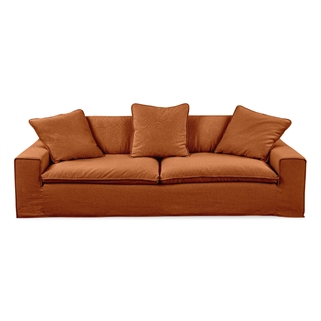 Stockholm flydersofa | Orange inkl. puder