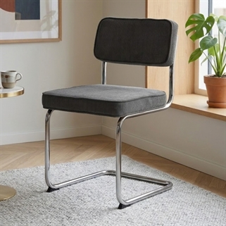 Theo spisebordsstol | Grå fløjl