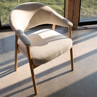 Lund spisebordsstol | Sand/Natur eg