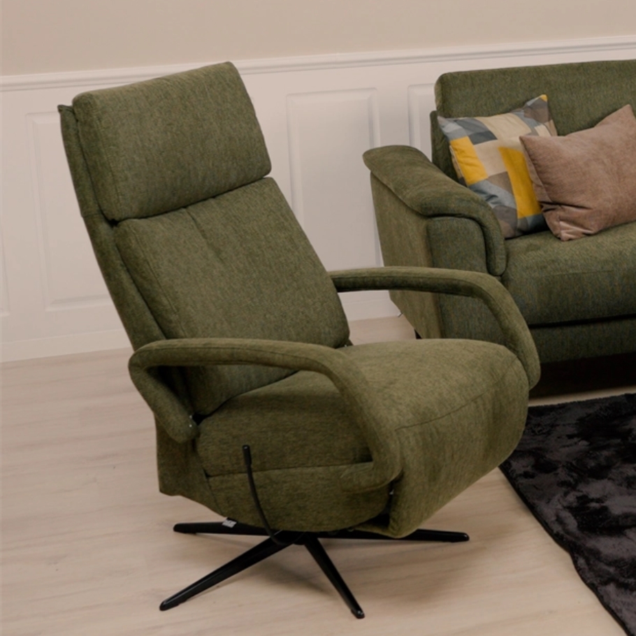 Nordic Design Vera lænestol m. indbygget fodskammel - Large | Møbelsalg.dk
