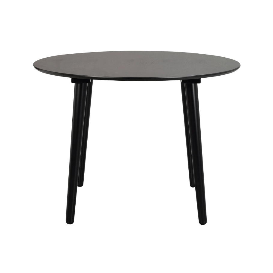 Rowico Home Lotta Rundt Sort Spisebord Ø106 106 cm x 75 cm x 106 cm | Møbelsalg.dk