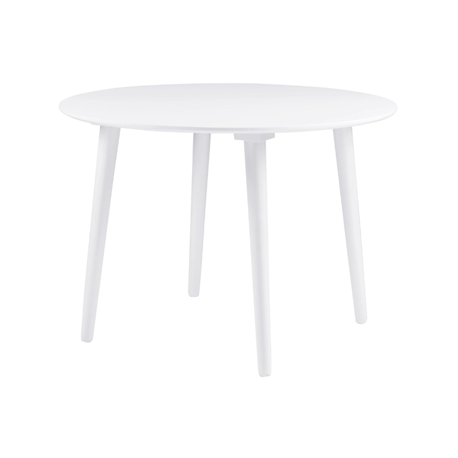 Rowico Home Lotta Rundt Hvidt Spisebord Ø106 106 cm x 75 cm x 106 cm | Møbelsalg.dk