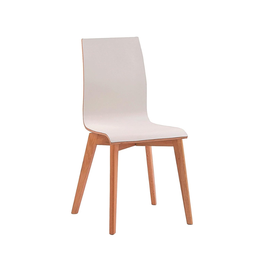 Rowico Home Gracy Spisebordsstol Hvid m. Eg | Møbelsalg.dk