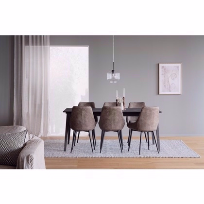 Velour Spisebordsstol