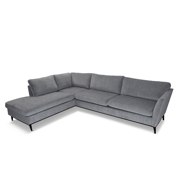 Jakob open end sofa - Mørkegrå sofa 287 cm x 85 cm x 216 cm | Møbelsalg.dk
