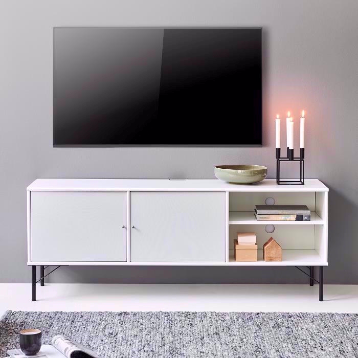 Tv bord hvid fra Mistral - Plads til alt 👍