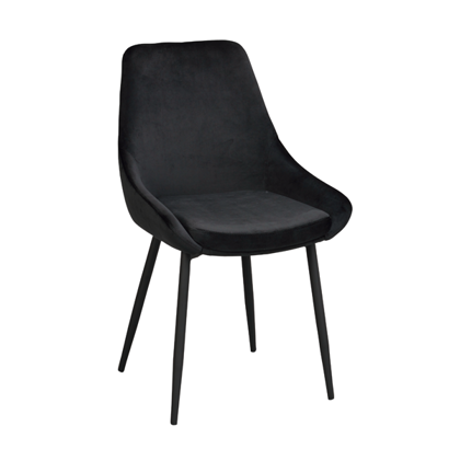 Velour Spisebordsstol
