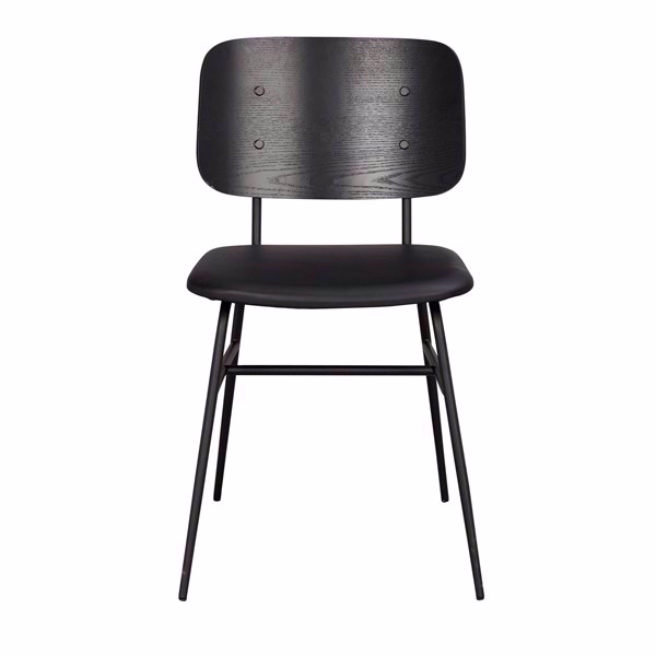 Sort Spisebordsstol - Design fra Rowico - Fri fragt