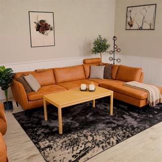 Jakob Open End Sofa | Venstrevendt chaiselong cognac